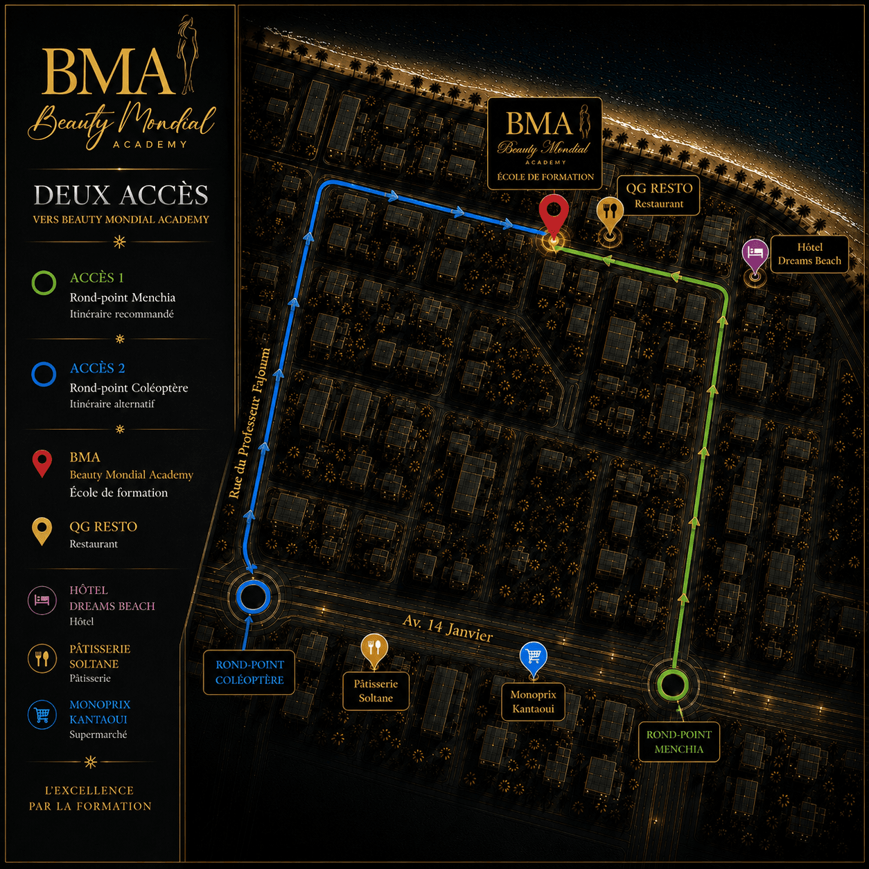 Beauty Mondial Academy — localisation